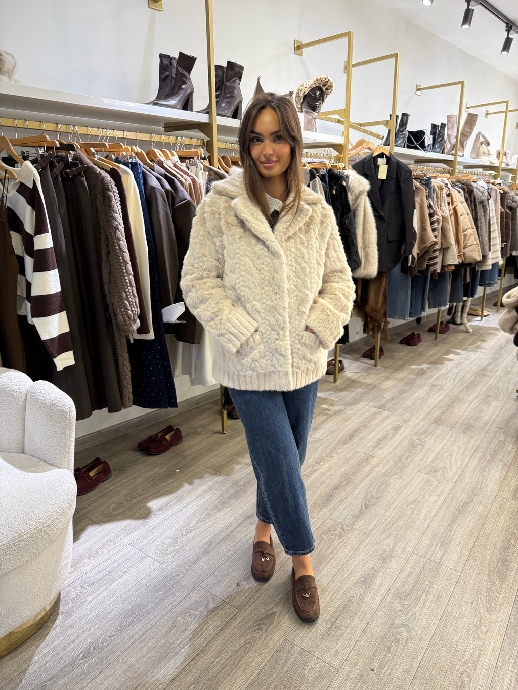 Manteau DDP Femme Beige Taille M - Neuf Avec étiquettes - Coton/polyester - Promotion !
